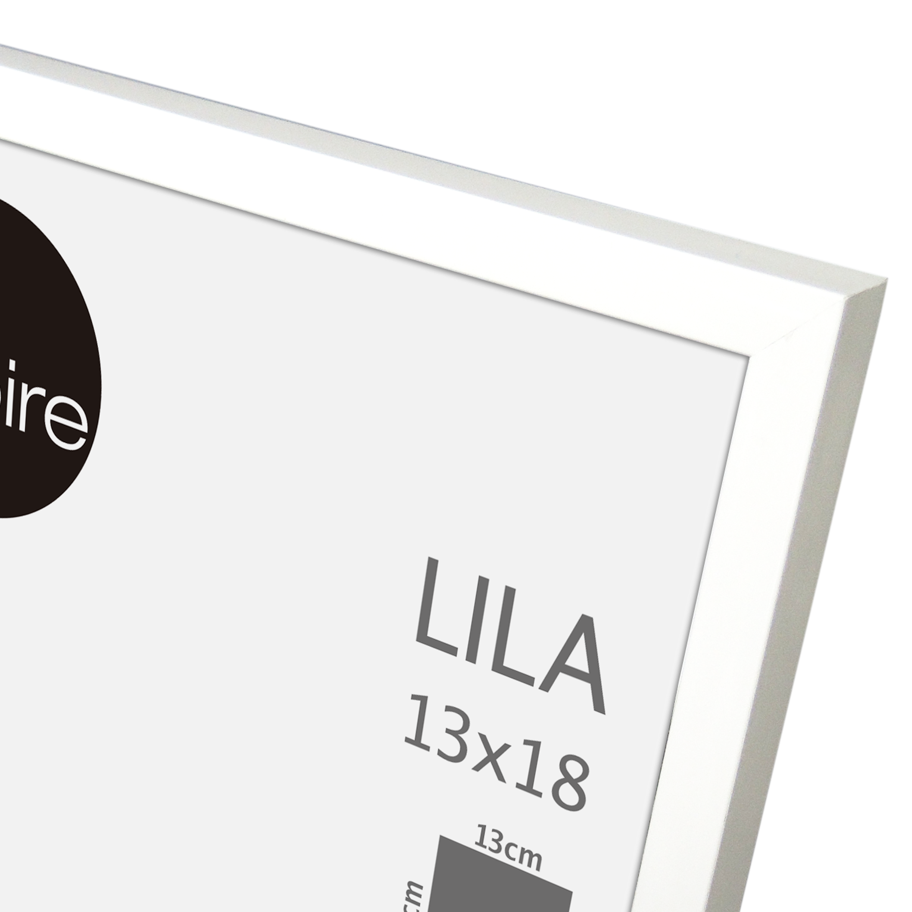 Cadre Lila, H.18 x l.13 cm blanc, INSPIRE - 7