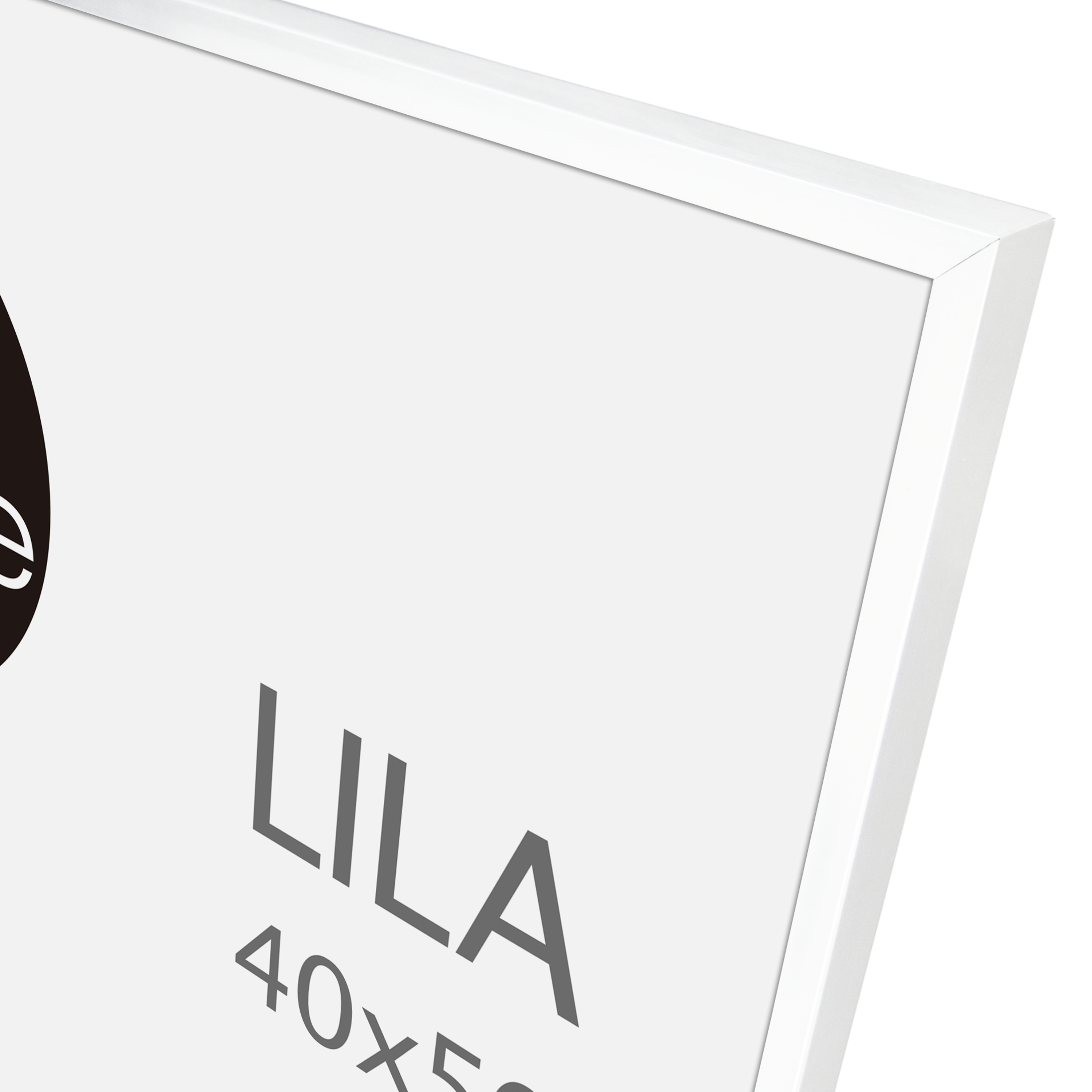 Moldura Lila 40 x 50 cm pvc branco Inspire - 6