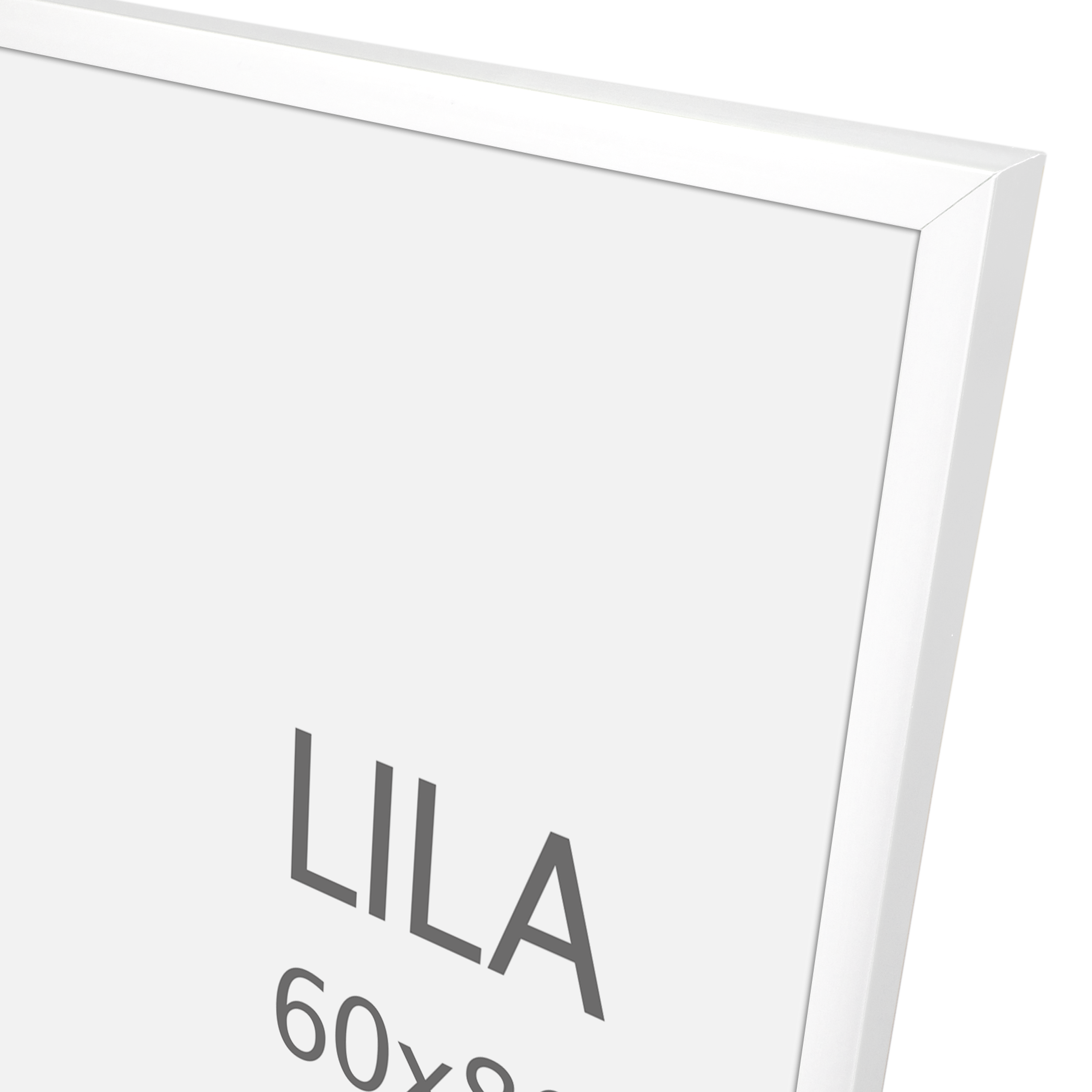 Moldura Lila 60 x 80 cm pvc branco Inspire - 6