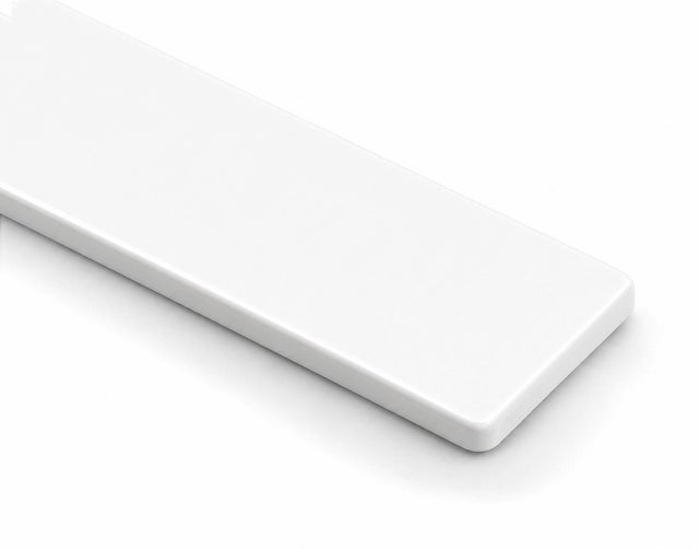 Tapa de encimera de cocina recta 40 mm blanca Delina