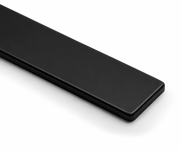 Tapa de encimera de cocina recta 30 mm negra Delina
