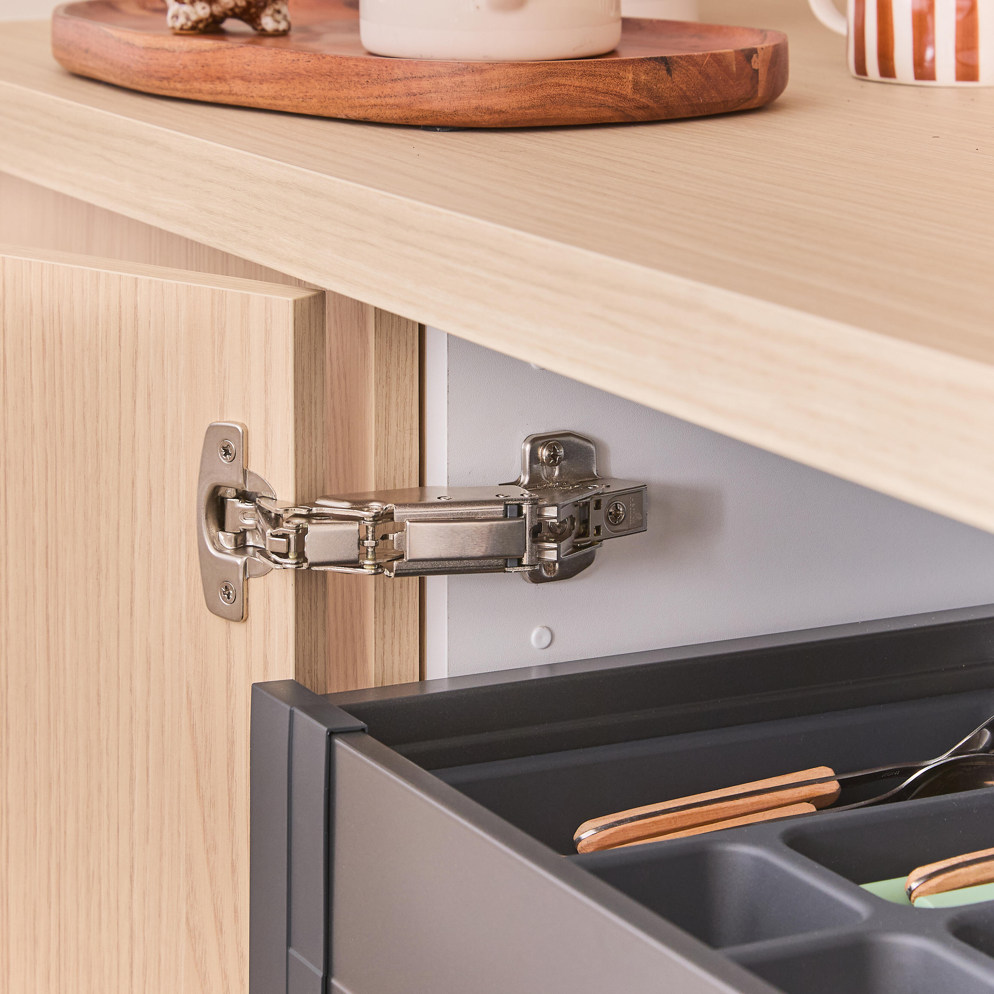 Cerniera ammortizzata e reversibile per anta STANDERS,  apertura 165° in acciaio 57.9 X66.8 mm, 2 pezzi - 9