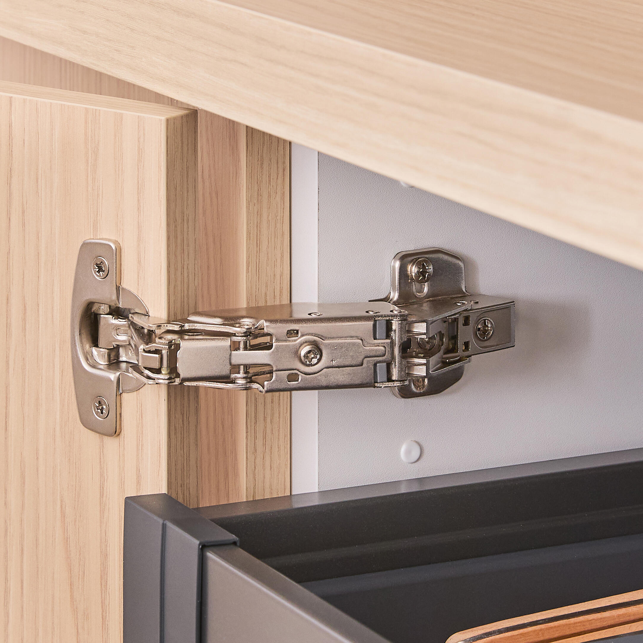 Cerniera ammortizzata e reversibile per anta STANDERS,  apertura 165° in acciaio 57.9 X66.8 mm, 2 pezzi - 7