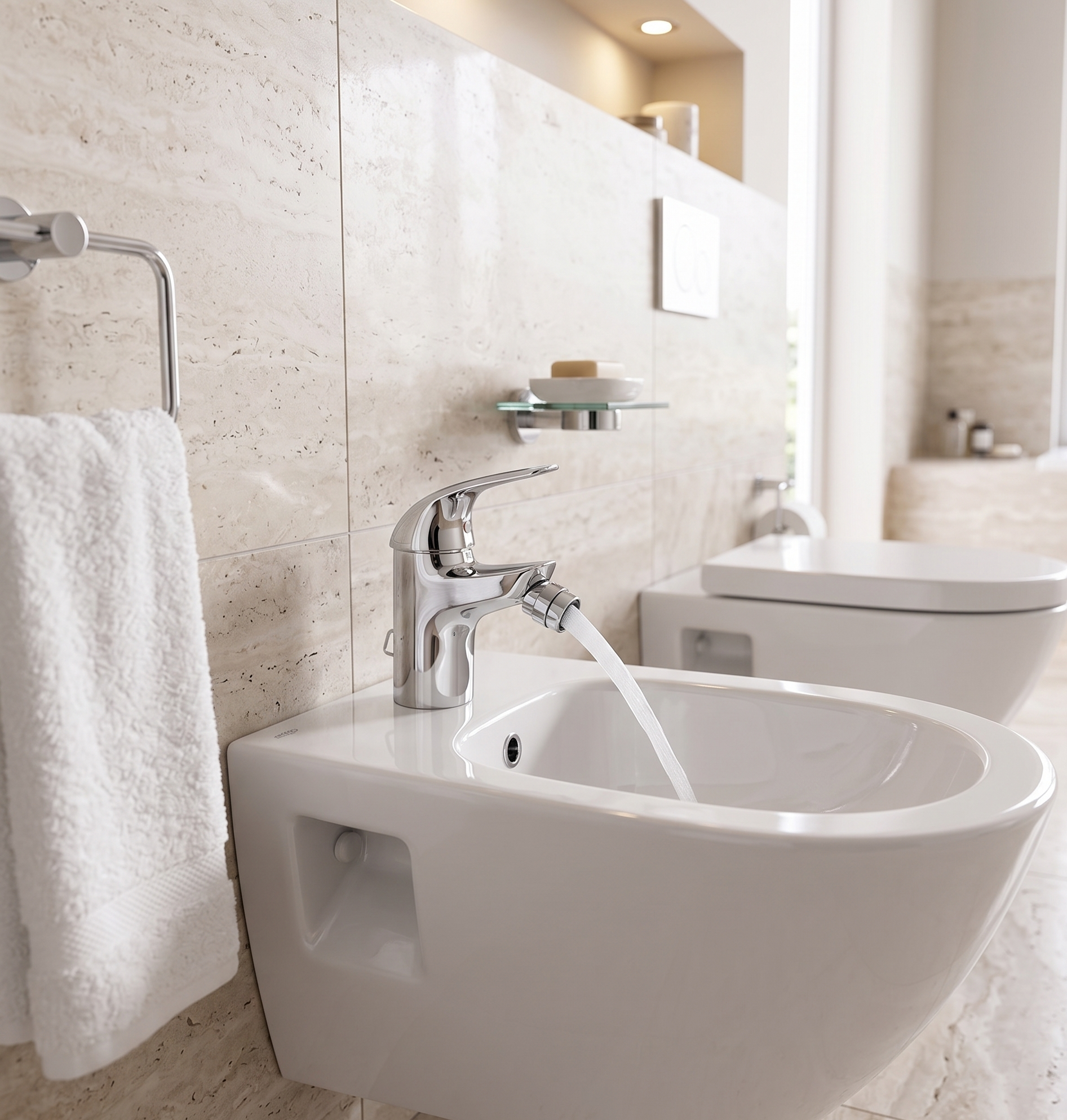 GRIFO DE BIDET  MONOMANDO  EUROECO - 2