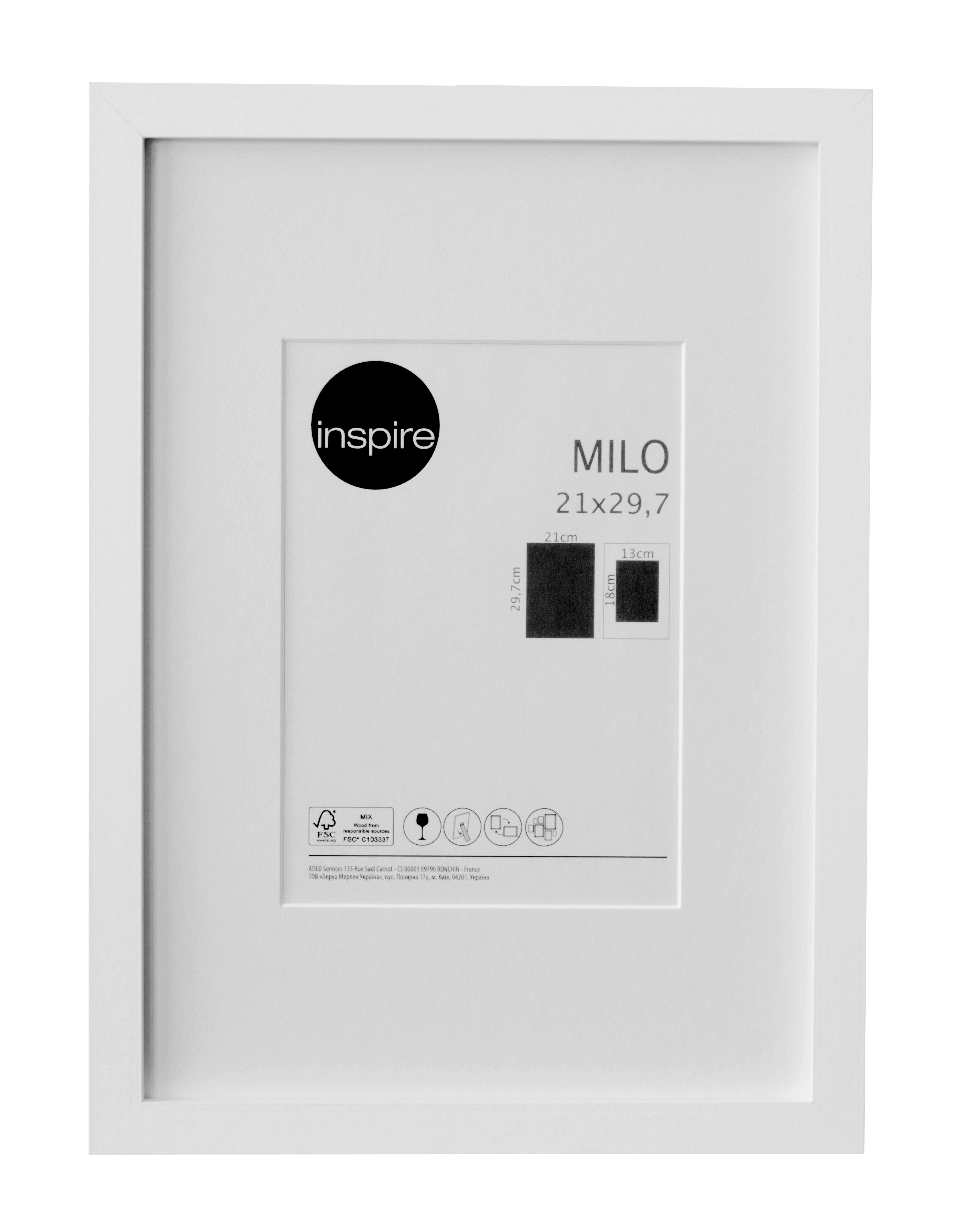 Marco milo blanco inspire 21x29.7cm