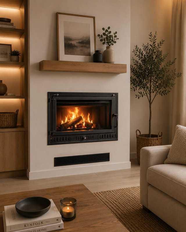 Insert de chimenea IRON 90 EIDER BIOMASA 16,28 kW