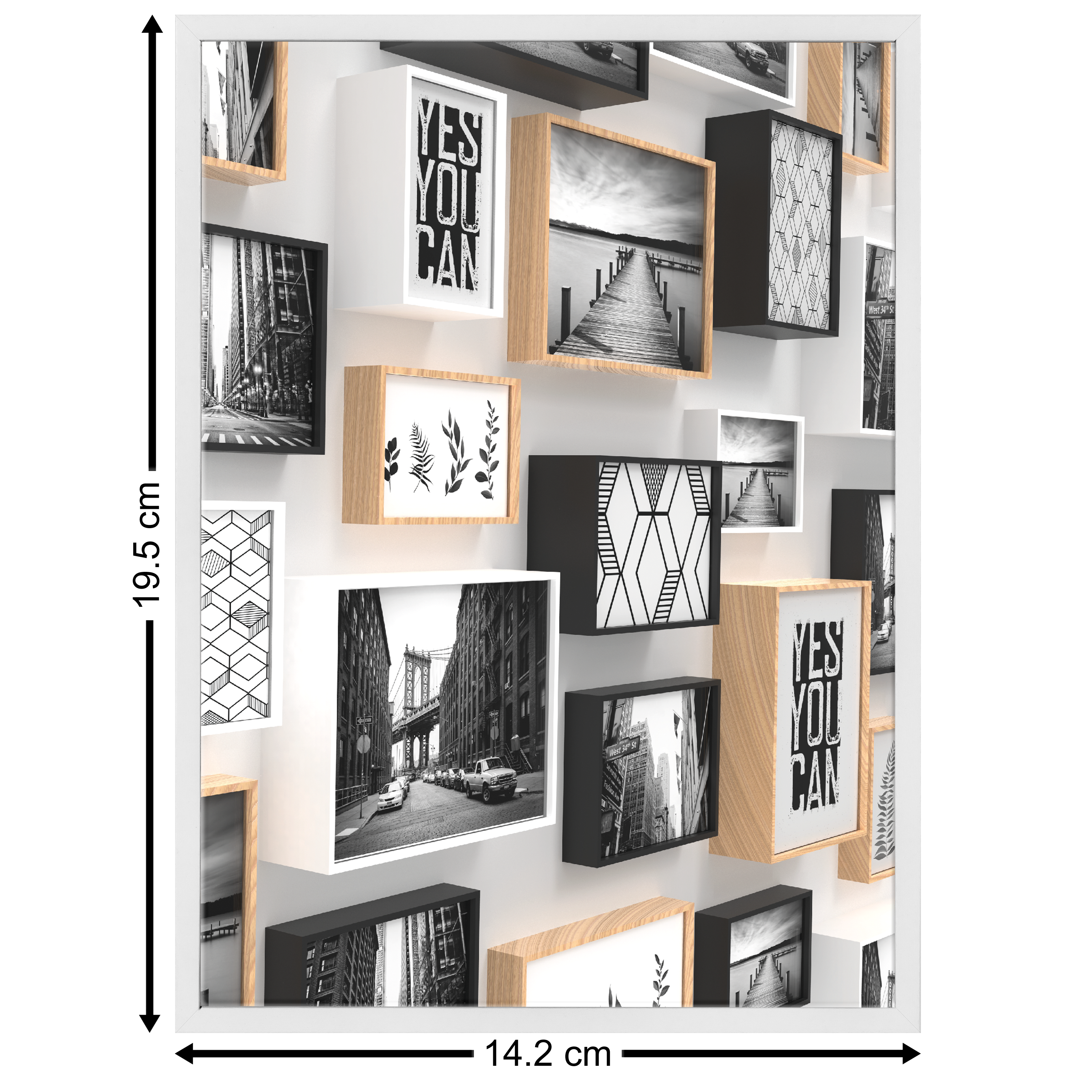 molduracube 13x18cm 65mm branco  Inspire - 5