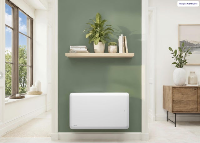 Radiateur électrique connecté à inertie sèche 2000 W AMAROC II- NOIROT