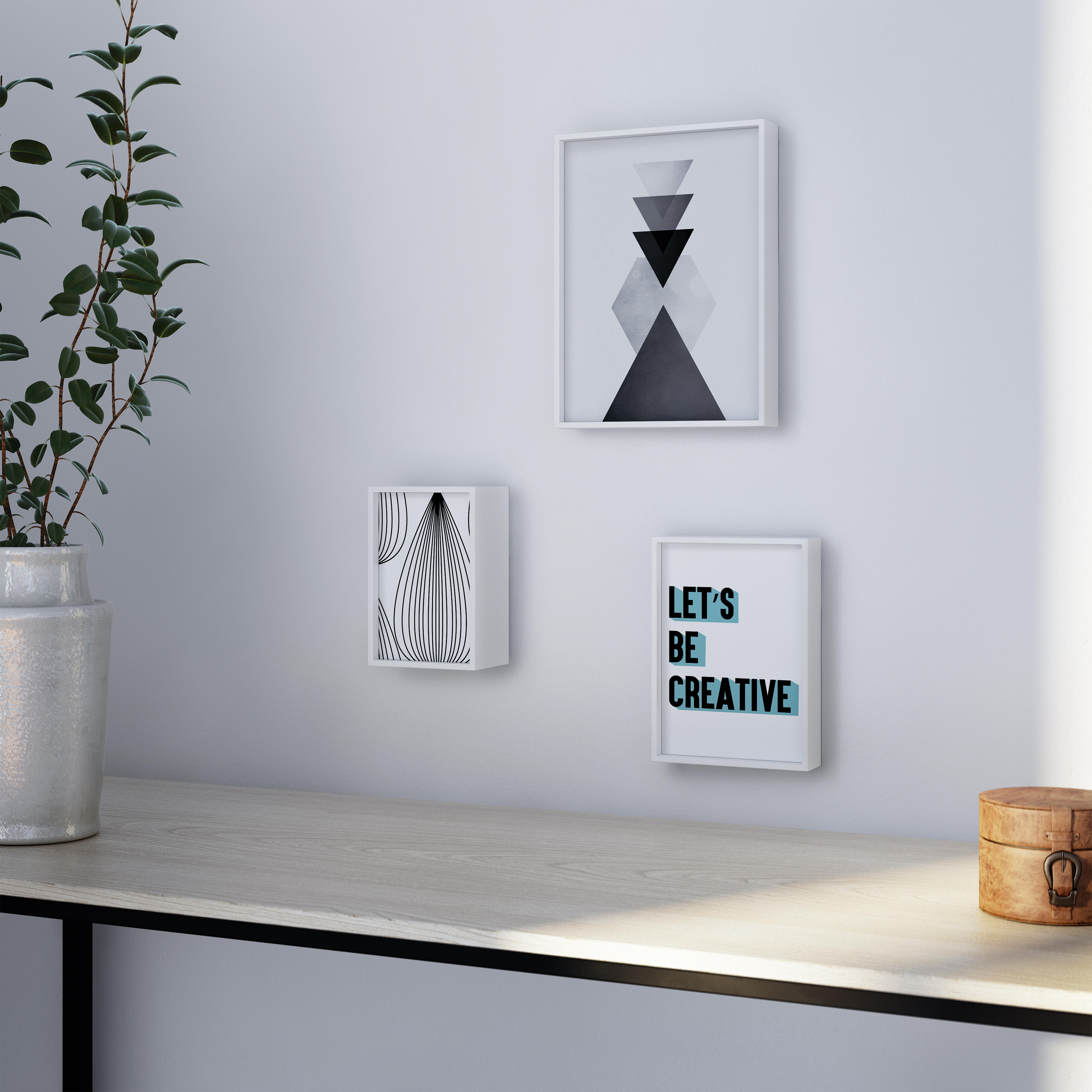 molduracube 13x18cm 65mm branco  Inspire - 2