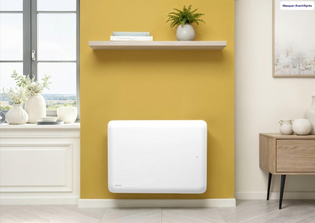 Radiateur électrique connecté à inertie sèche 1500 W AMAROC II- NOIROT