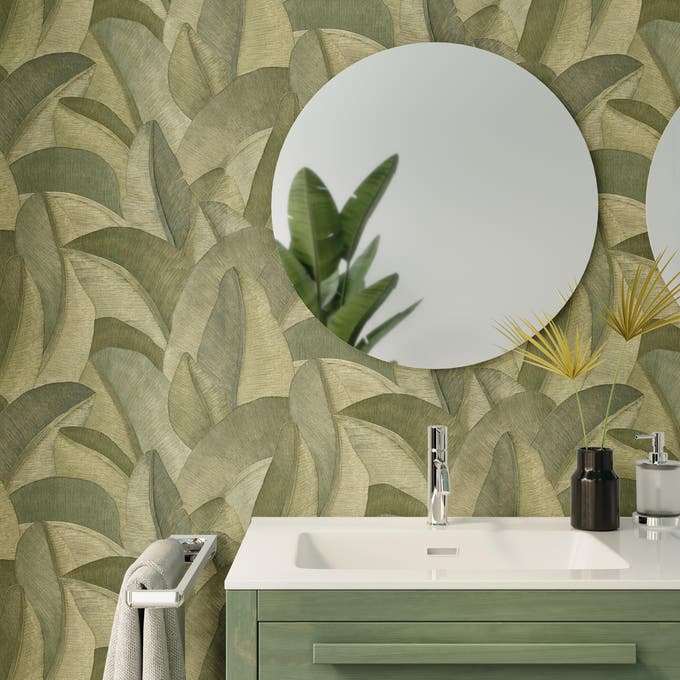 papel pintado baño