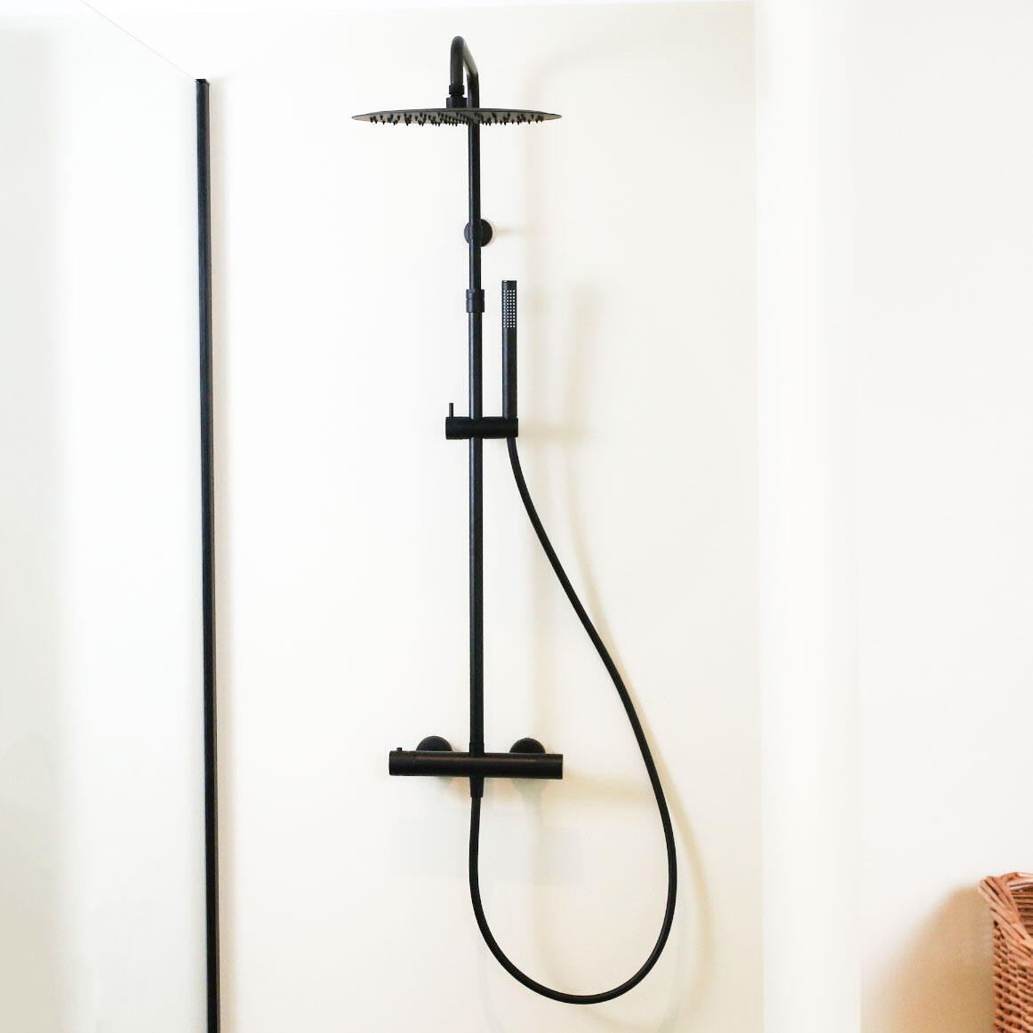 Colonne de douche thermostatique - Noir - Délice II - 4