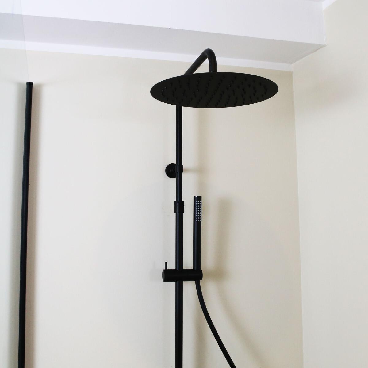 Colonne de douche thermostatique - Noir - Délice II - 2