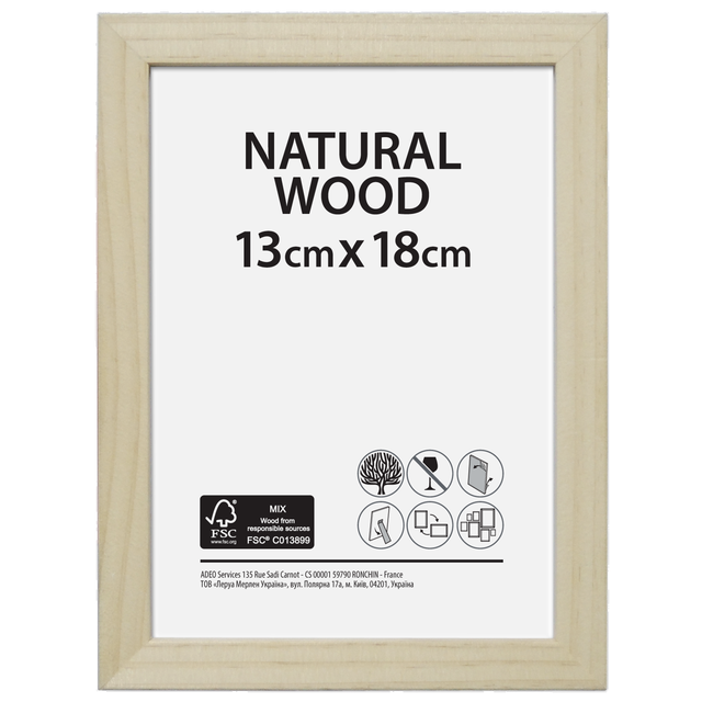 Marco Natural Wood natural  13x18cm