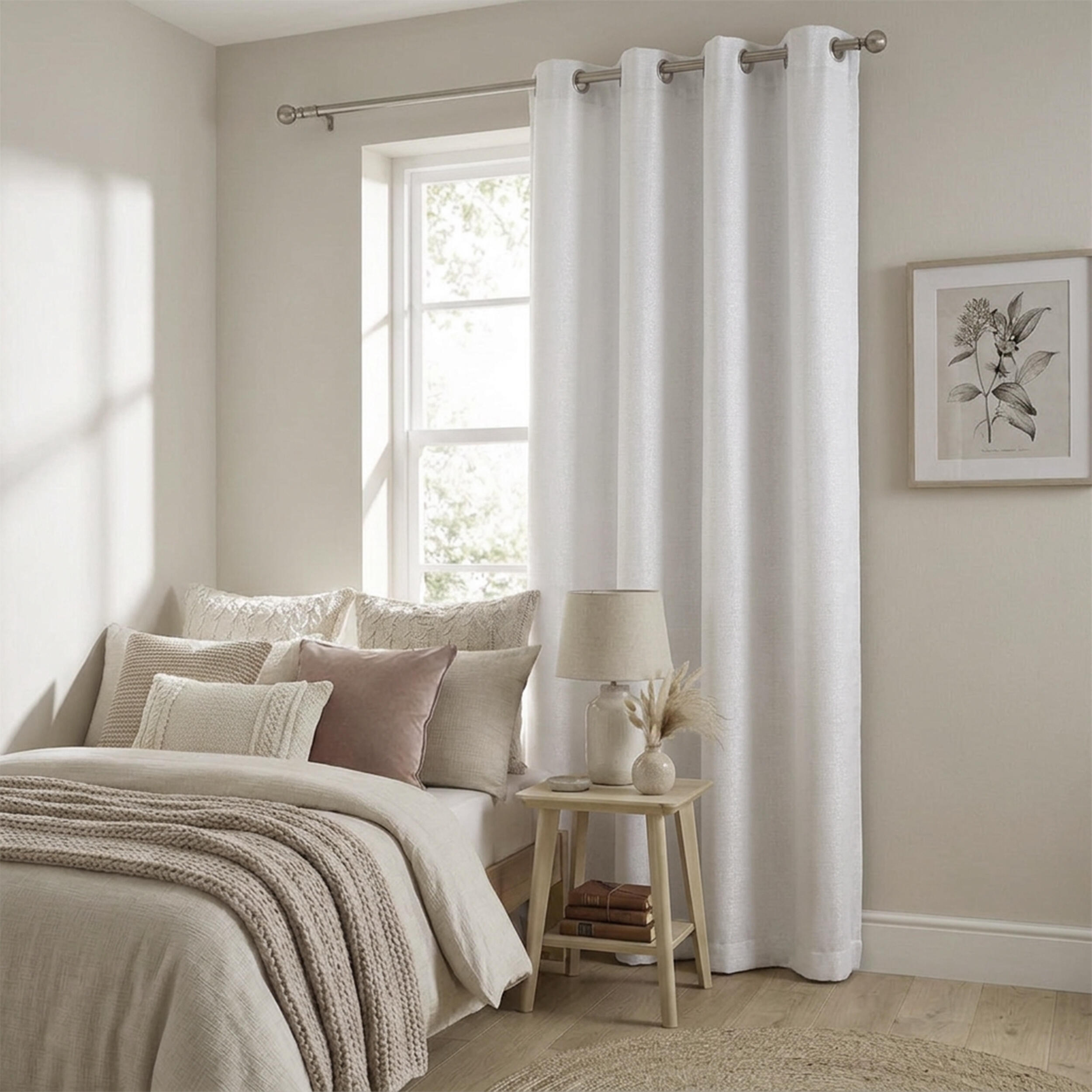 Rideau occultant, Dario, gris H.260 x l.135 cm INSPIRE - 4