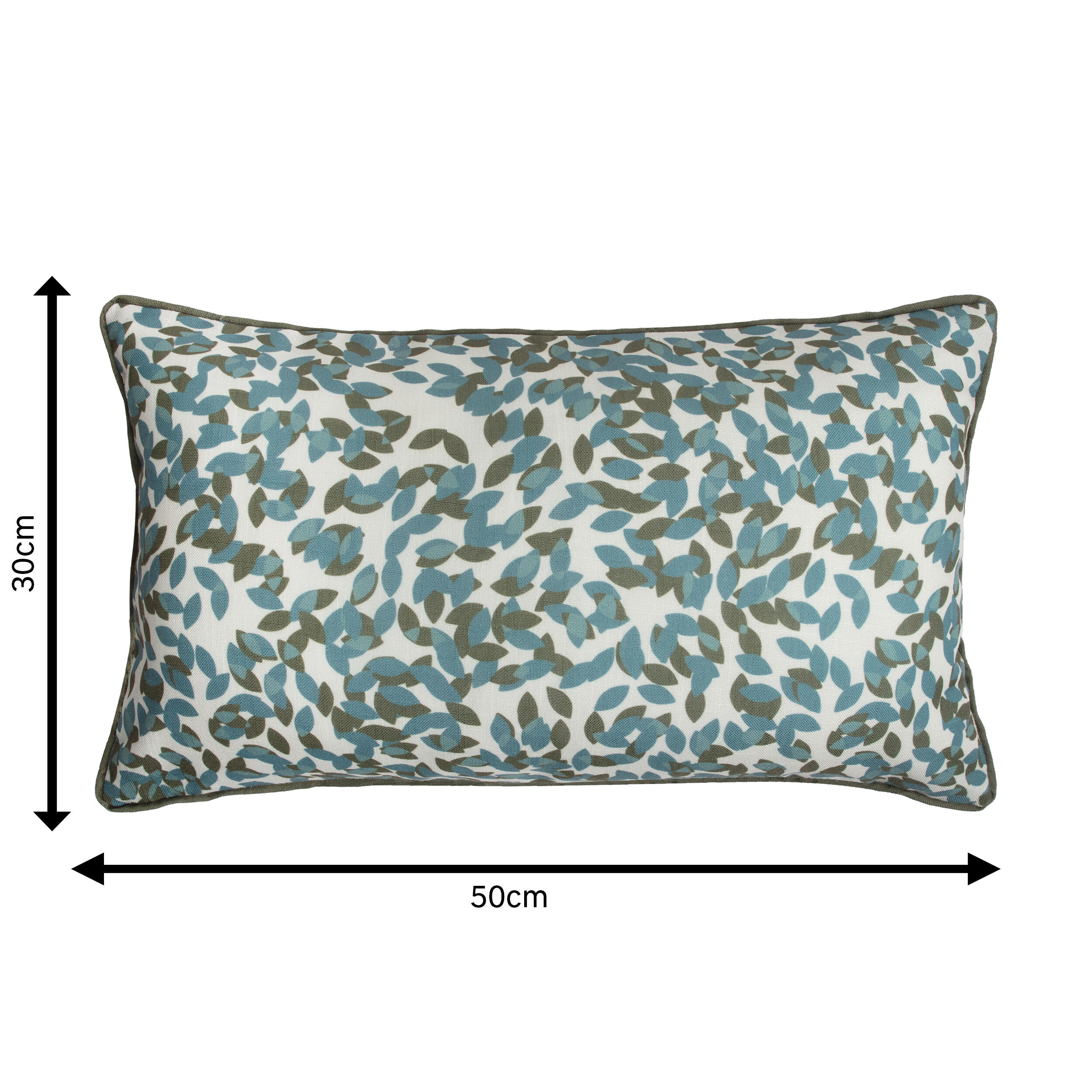 Cojín decorativo rectangular Agnia algodón poliéster multicolor doble cara INSPIRE 30x50cm - 2