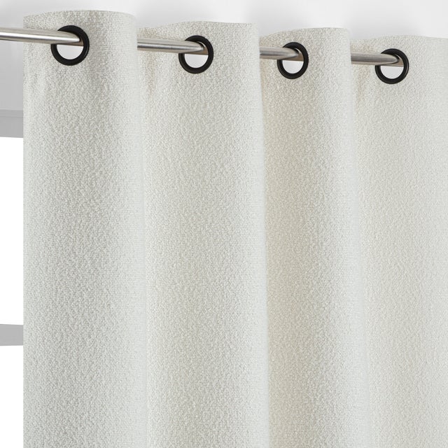 Rideau tamisant, Clerena, blanc H.280 x l.140 cm INSPIRE