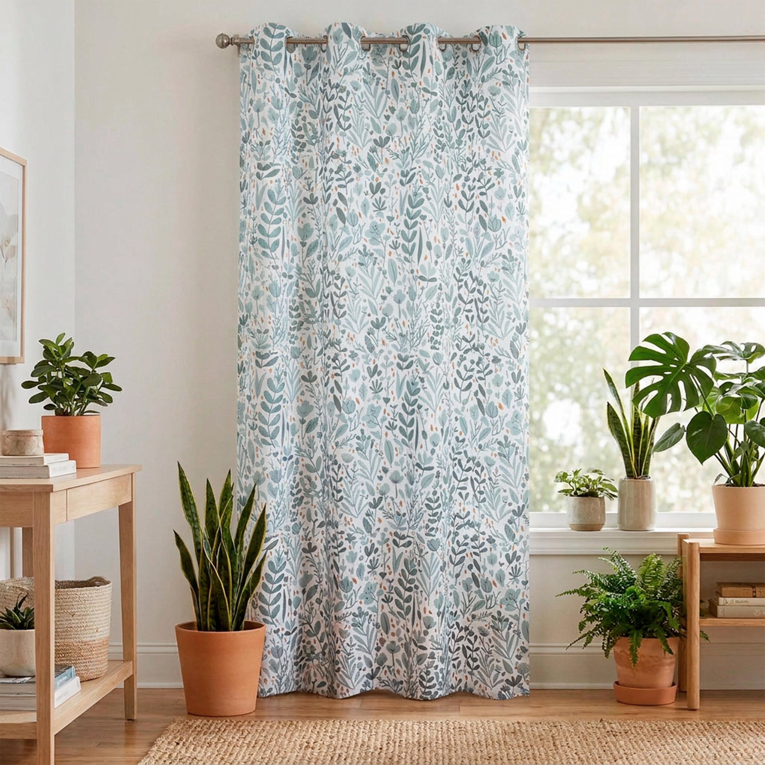 Rideau tamisant, Dalima, vert H.240 x l.135 cm - 3