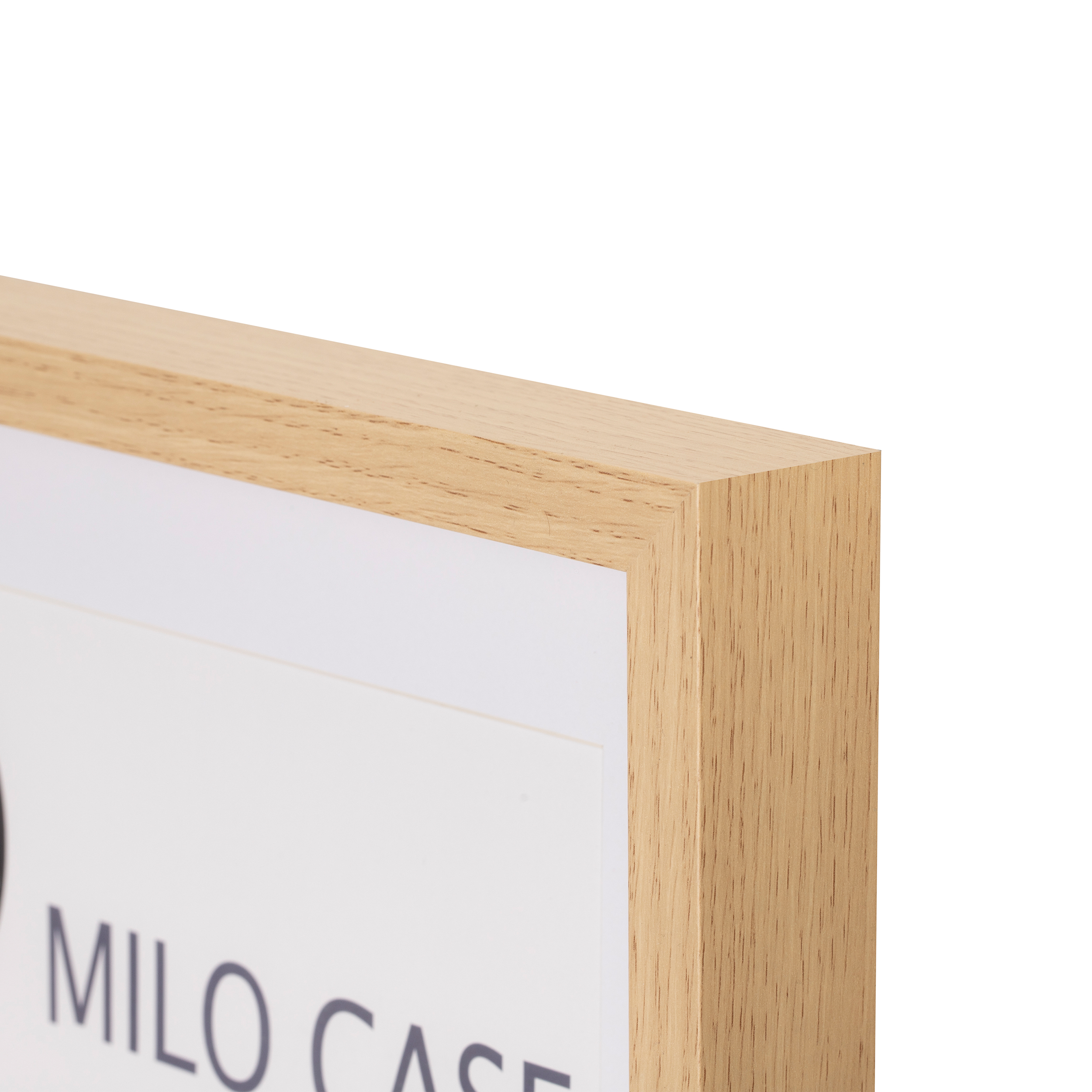 Cornice 50x50 cm in mdf rovere da parete con passe-partout per immagini 40x40 cm INSPIRE Milo - 24