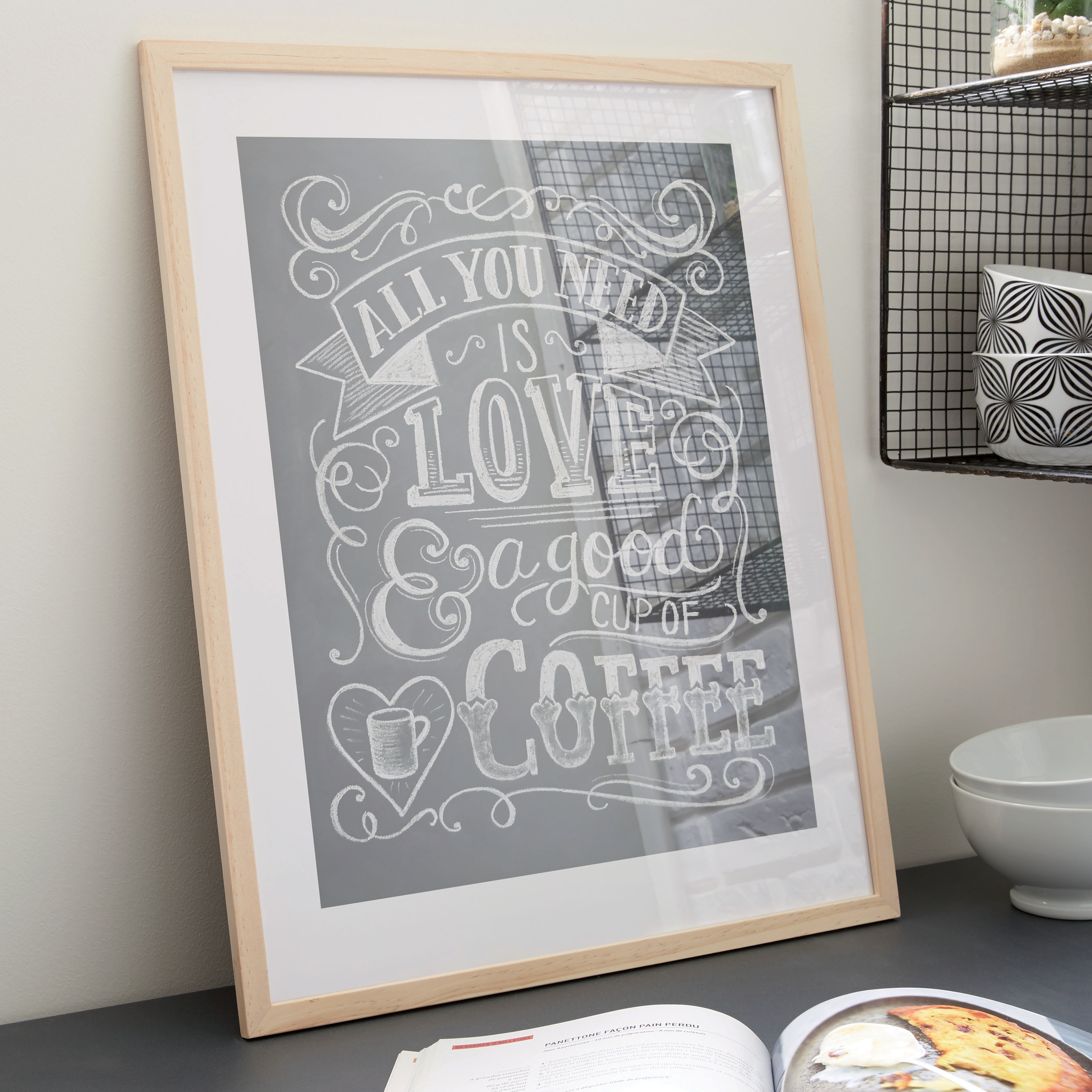 Cadre Brut, H.70 x l.50 cm, bois naturel - 2