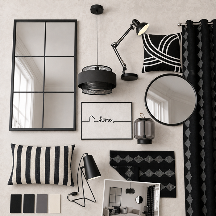 Almofada Eligio 40x60cm preto Inspire - 9