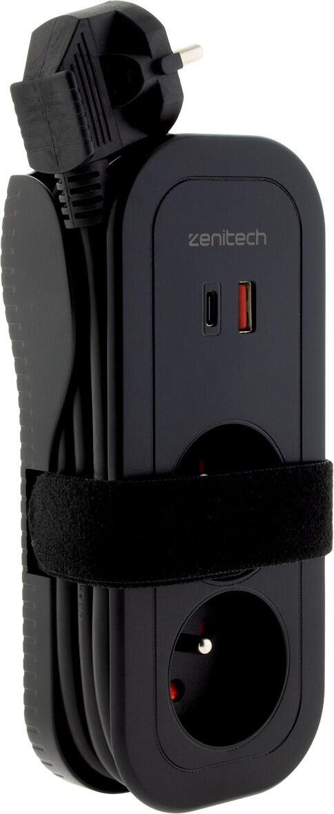 Rallonge avec terre L.1 m H05VV-F 3 x 1 mm², ZENITECH