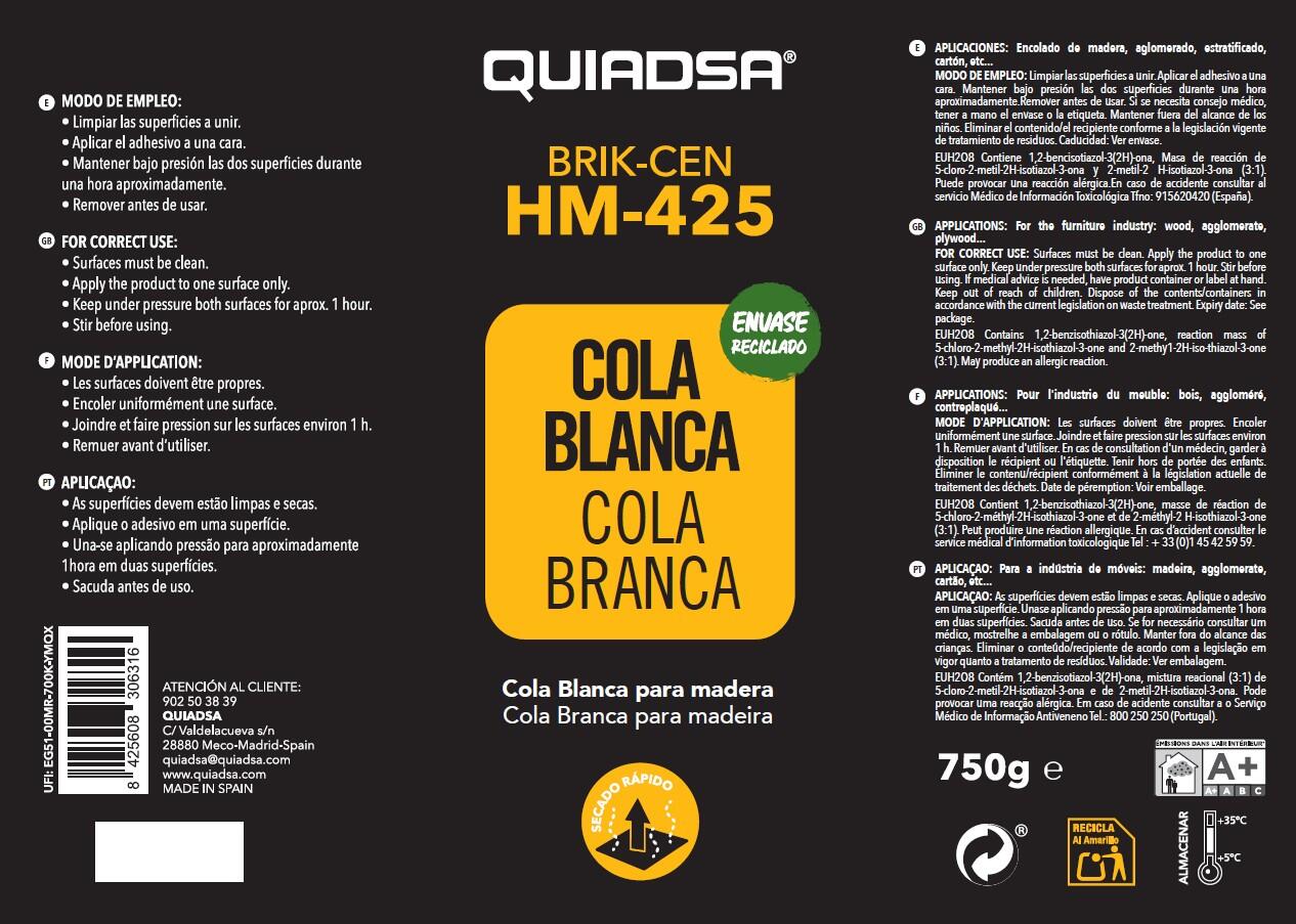 COLA BLANCA CON AUTOAPLICADOR 750G - 2