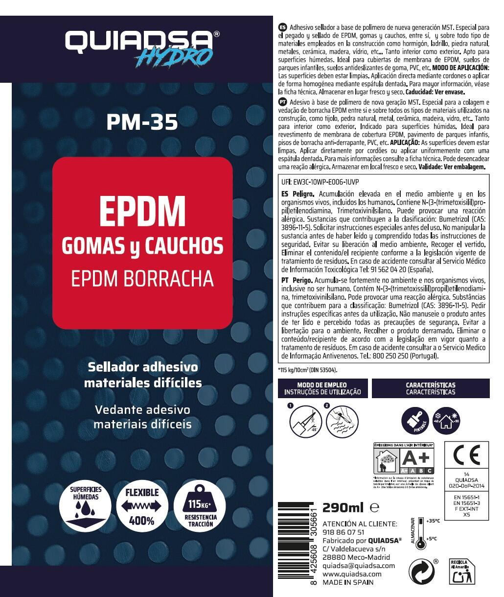 ADHESIVO DE MONTAJE ESPECIAL EPDM/CAUCHO 290ML - 2