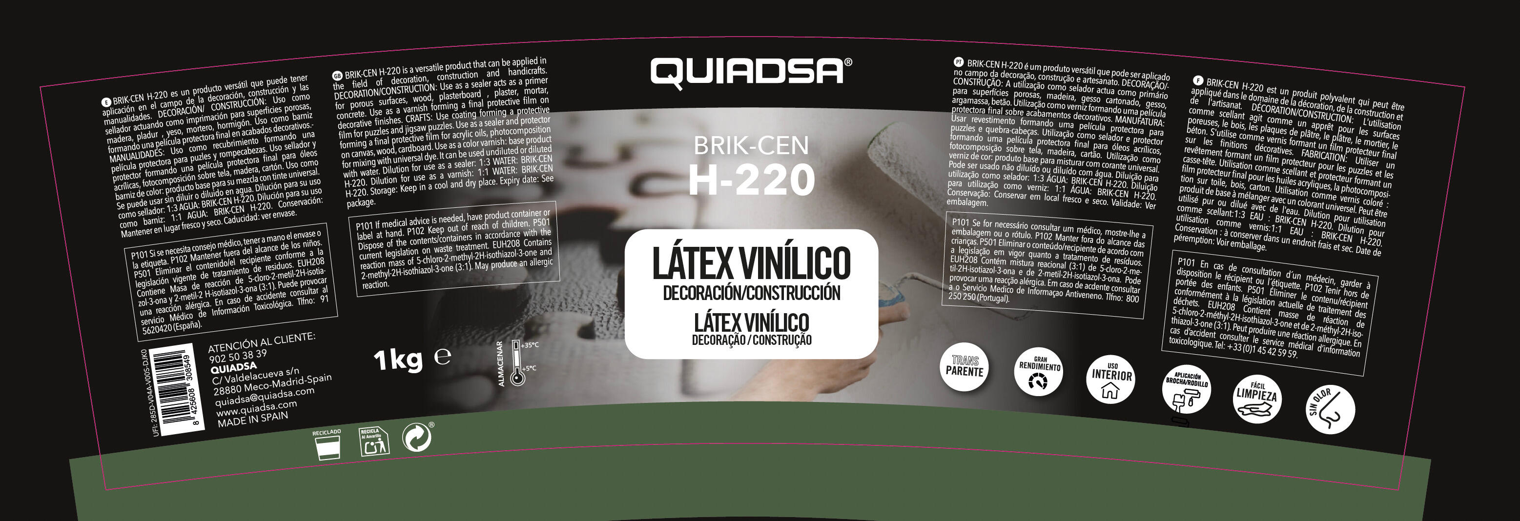 LATEX VINILICO 1KG - 3