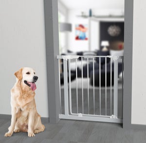 Cancelletto Per Bambini E Cani Relaxdays | Barriera Sicurezza 70x205.5 Cm | In Fibra Di Legno Bianco | Per Scale E Porte - Foto 9