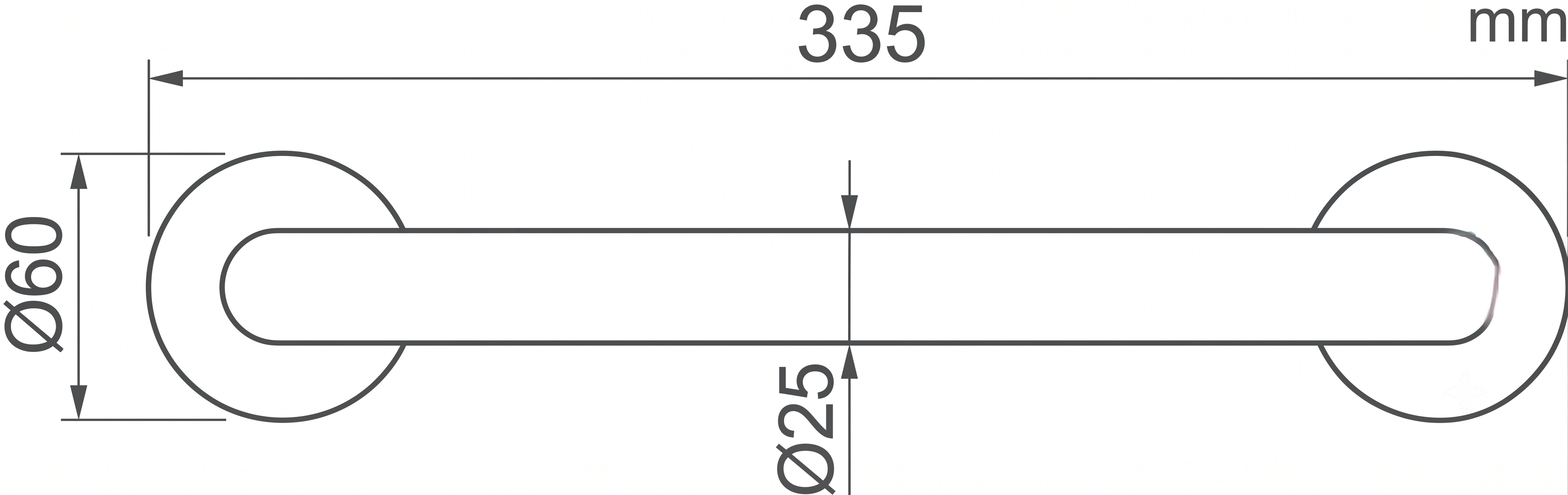 ASIDERO INOX BRILLO LISO 33X8X2.5CM - 3