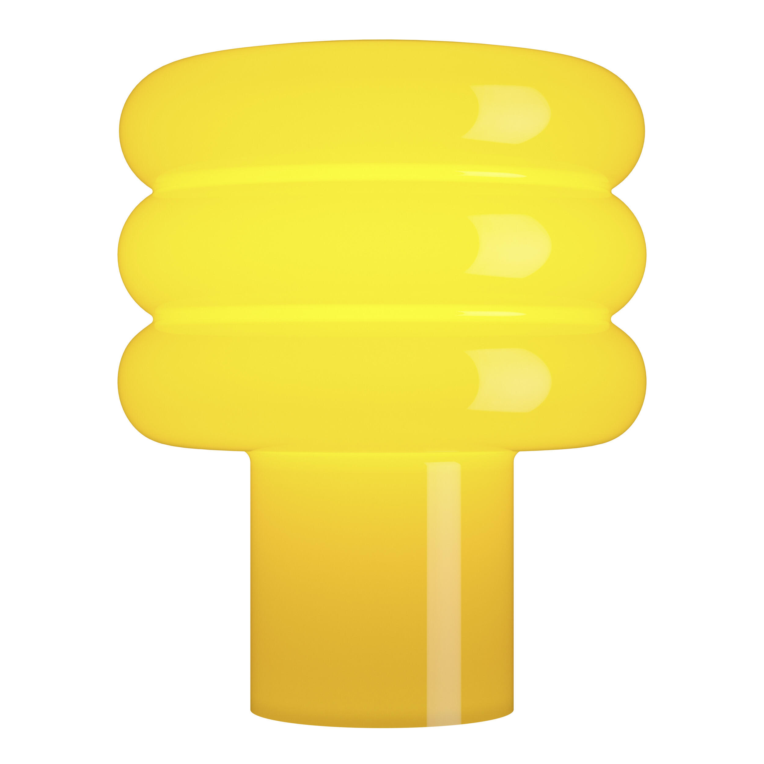 Lampe E27 TORTORA, verre, jaune, H. 25cm - 4