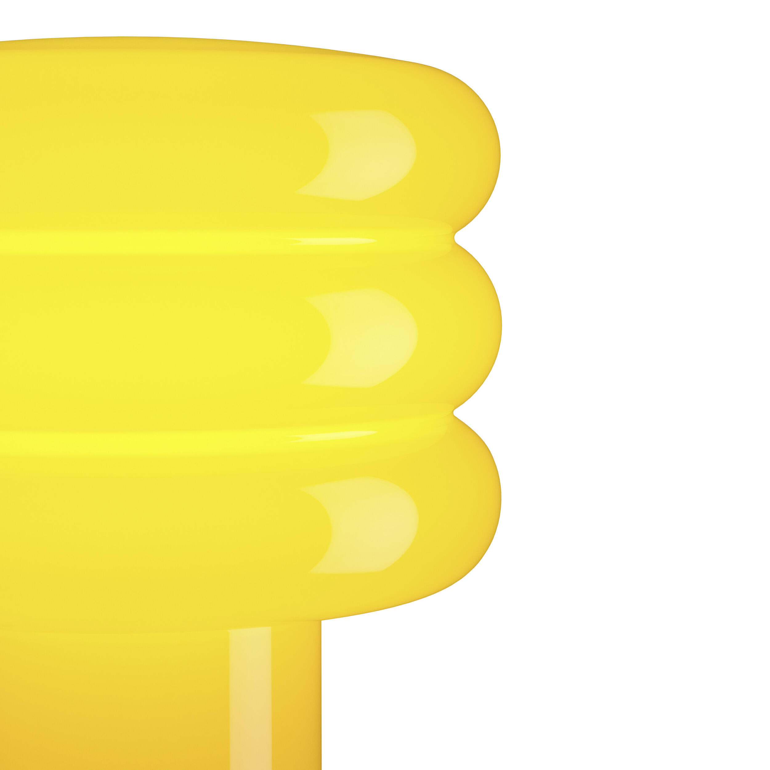 Lampe E27 TORTORA, verre, jaune, H. 25cm - 5