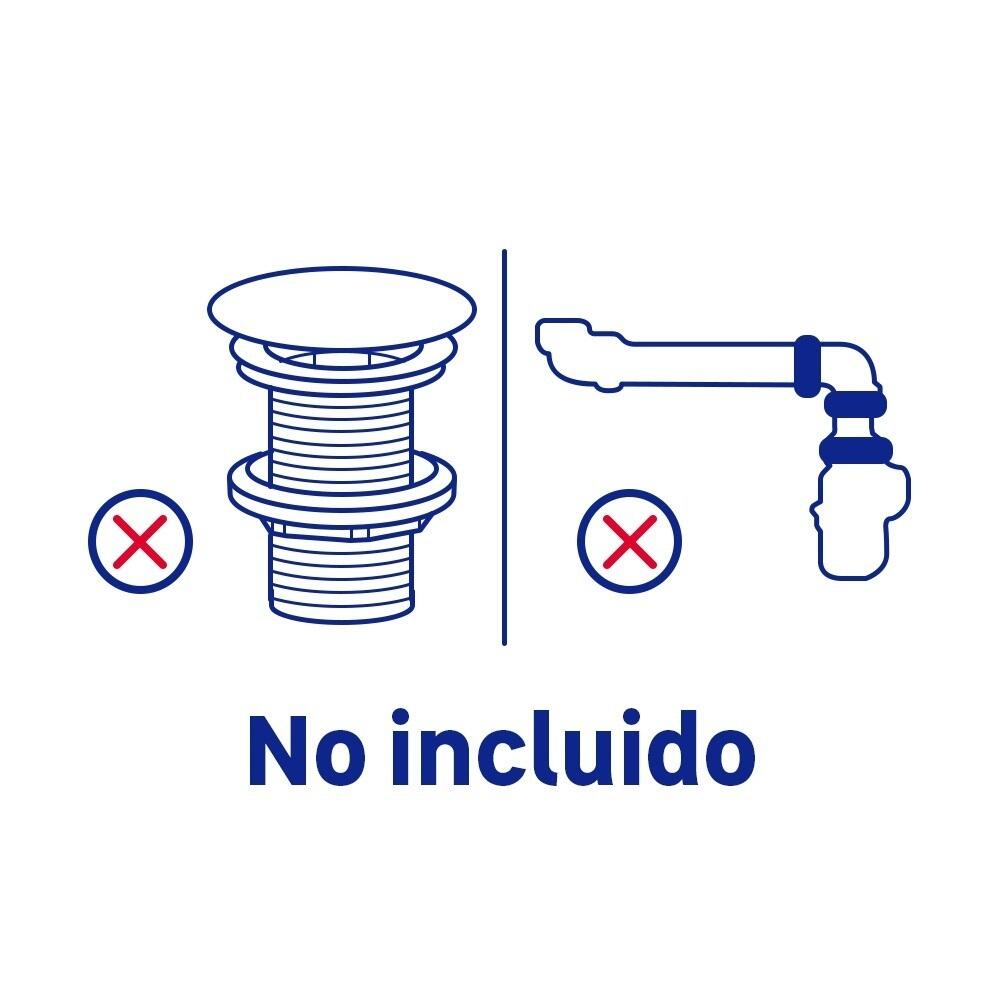 Mueble de baño con lavabo Alpine blanco 50x38 cm - 4