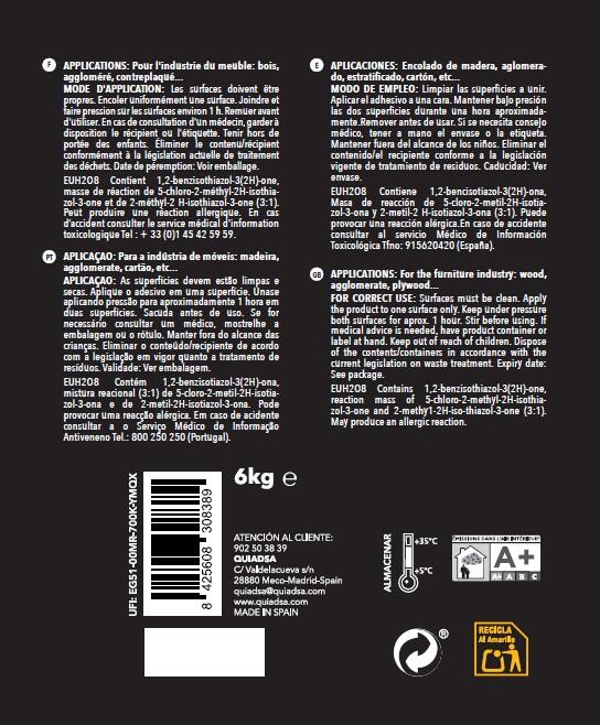 COLA BLANCA PARA MADERA 6KG - 2