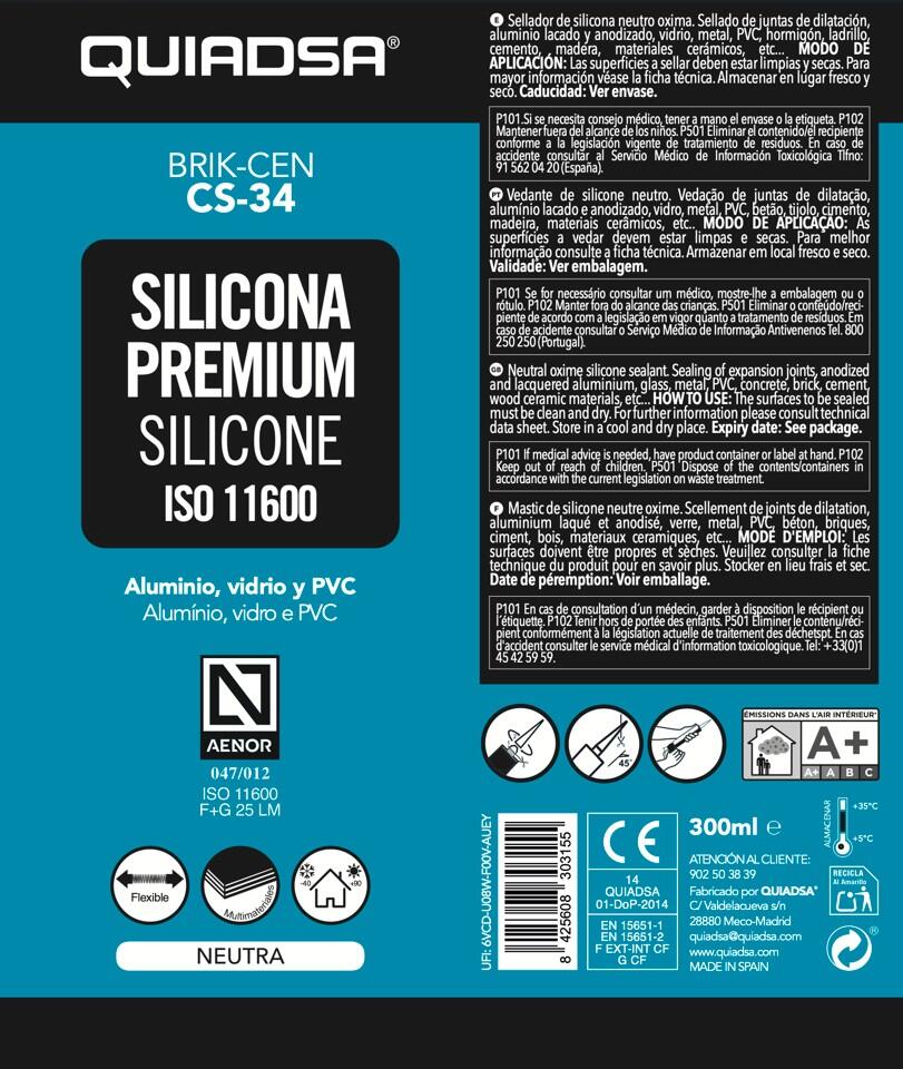 SILICONA NEUTRA PARA JUNTAS 300ML VERDE MAYO - 2