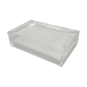 2 Portasapone Quadrati Con Coperchio | Impermeabili A 2 Strati, Per Viaggio, Asciugatura Spugna, Plastica Leggera (Bianco+Blu)