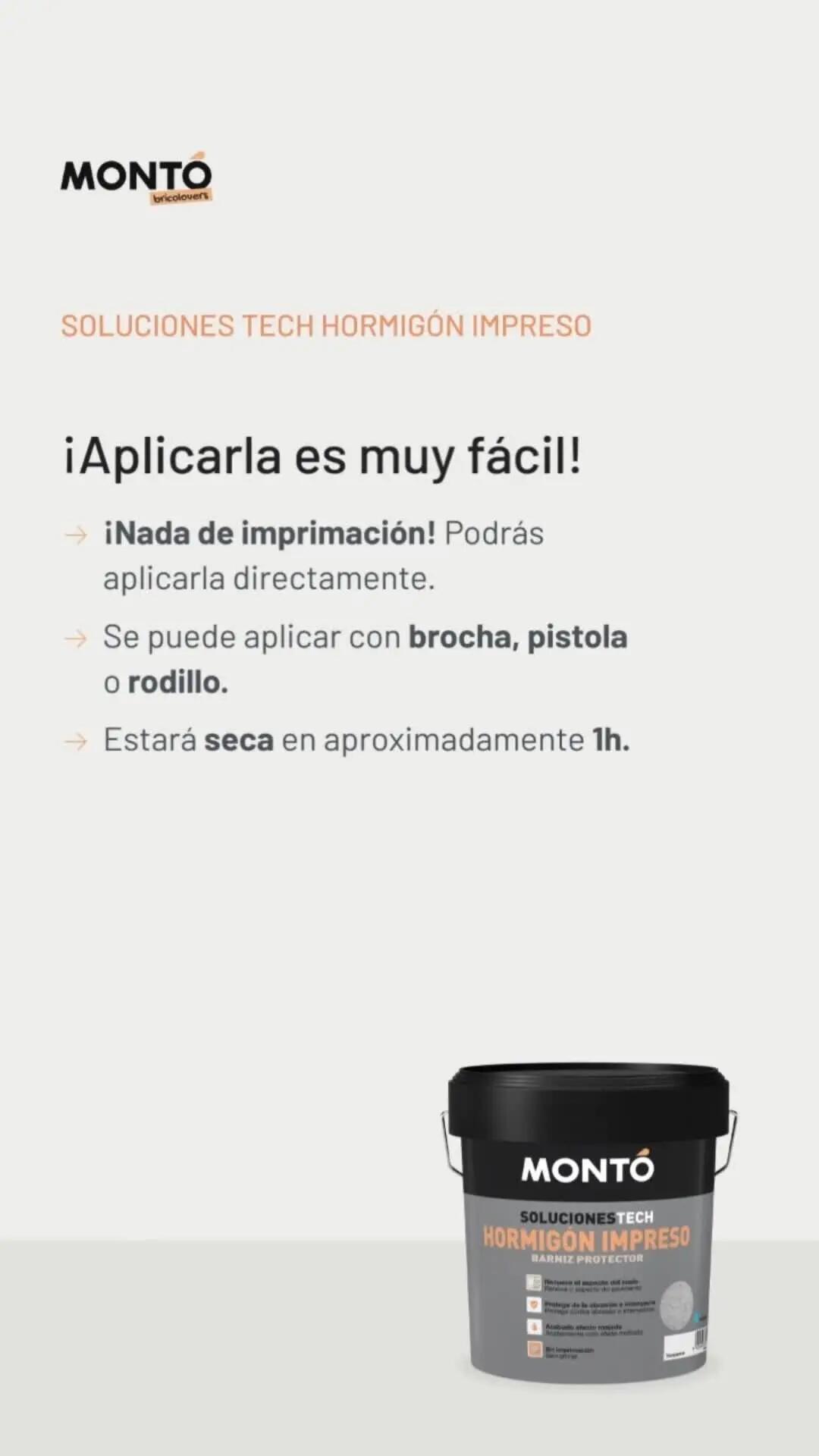 Pintura suelo color gris plata para hormigón MONTÓ semi brillante 4 L base agua - 4