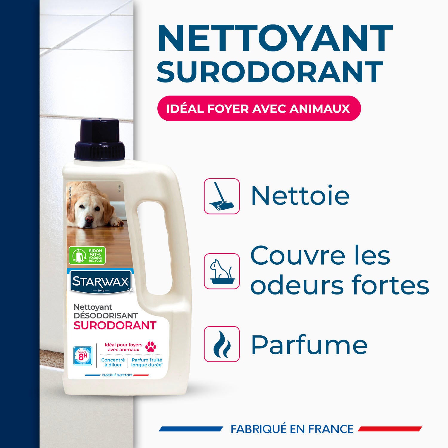 Nettoyant STARWAX Désodorisant sur odorant animal, 1L - 2