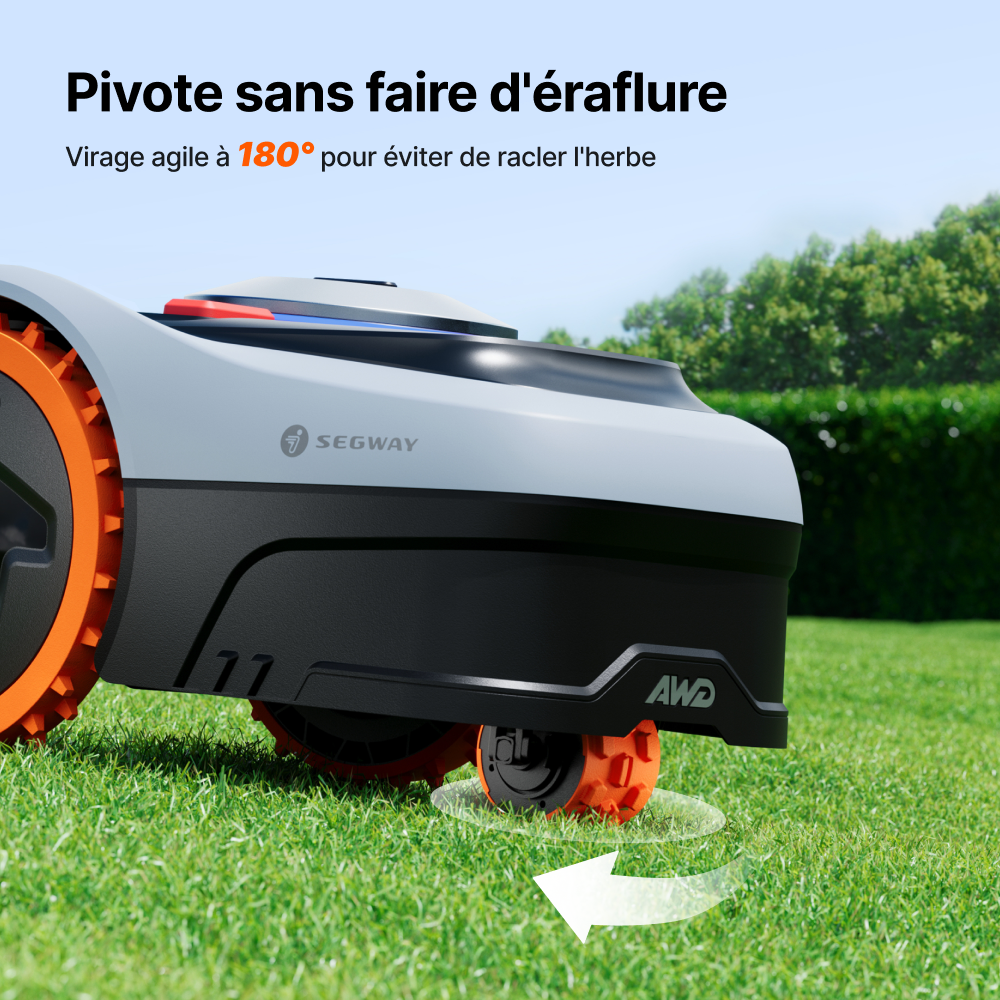 Robot Tondeuse connecté sans fil périphérique, 800 m² Segway Navimow i208 AWD - 7