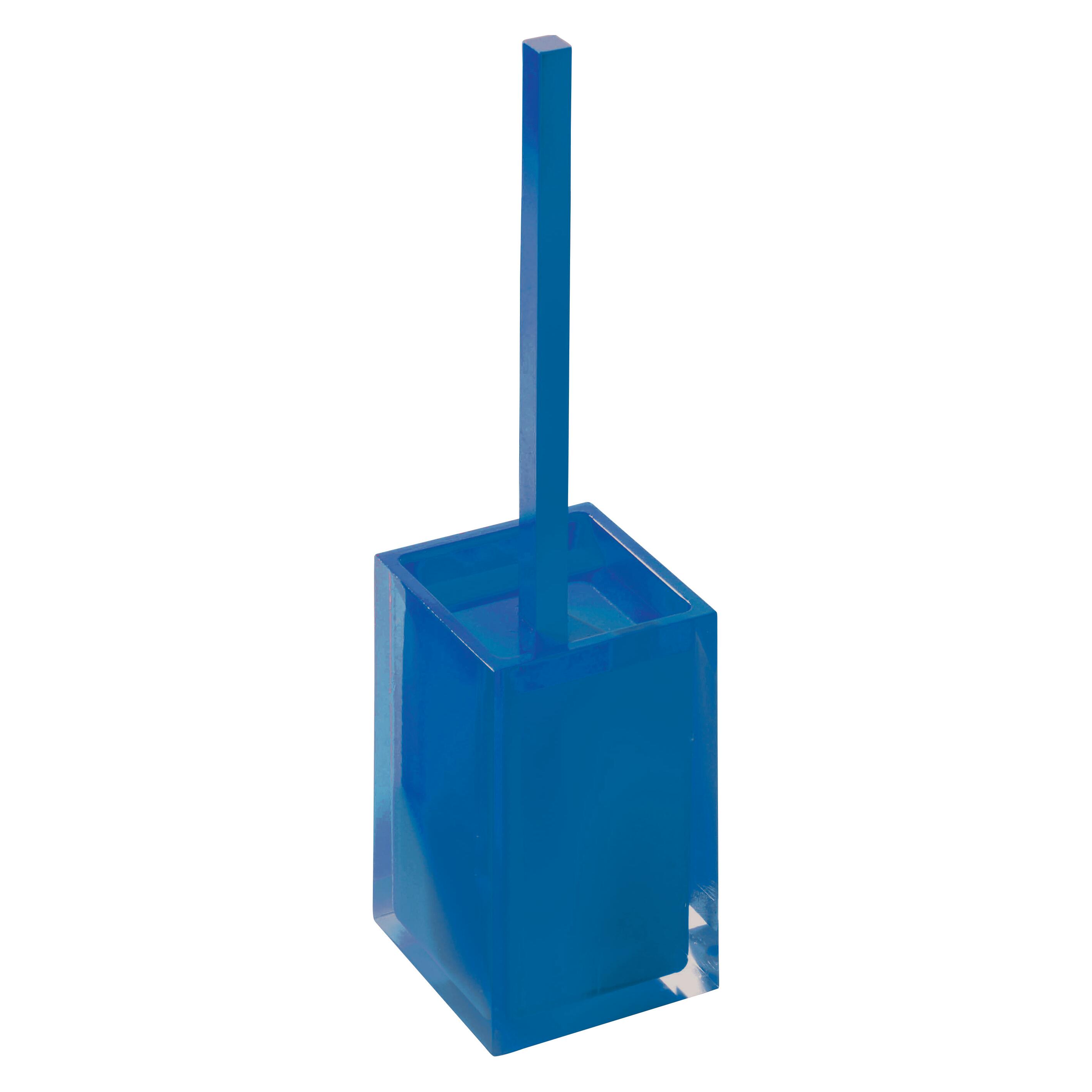 Portascopino rainbow H 37.5 cm in resina blu - 2