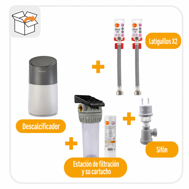 Kit completo para instalación descalcificador hidráulico EQUATION 11L