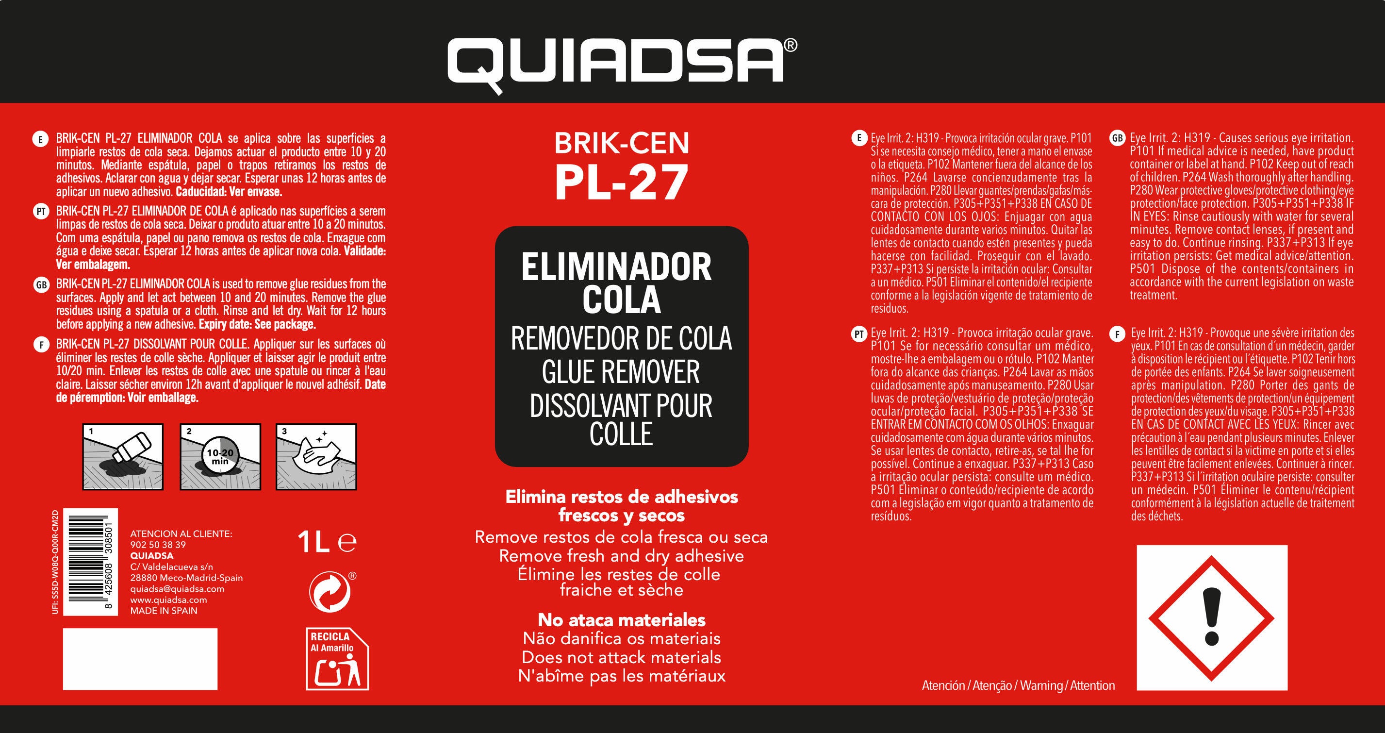 ELIMINADOR DE COLA 1KG - 2