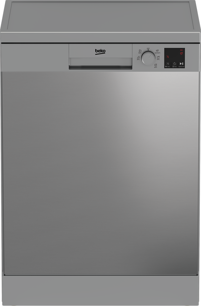 Lavavajillas BEKO DVN05320X 13 cubiertos 5 programas con inicio diferido plata 60cm clase E