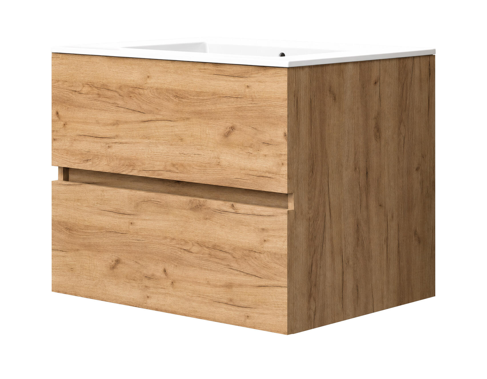 MUEBLE DE BAÑO CON LAVABO NEGARRA ESSENCE 80CM ROBLE - 2