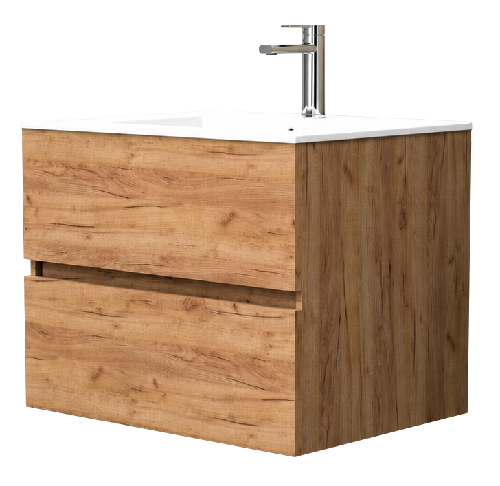 MUEBLE DE BAÑO CON LAVABO NEGARRA ESSENCE 80CM ROBLE - 4