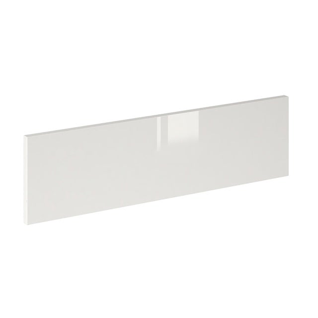 Regleta HOR/LW de cocina Milos blanco brillo H 16.5 x 60 cm