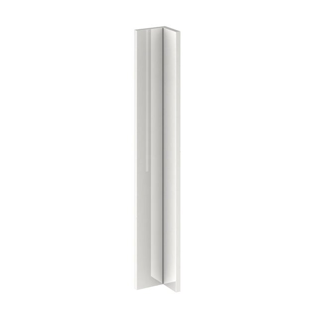Regleta angular de cocina Milos blanco brillo H 76.8 - 90 x 90 cm