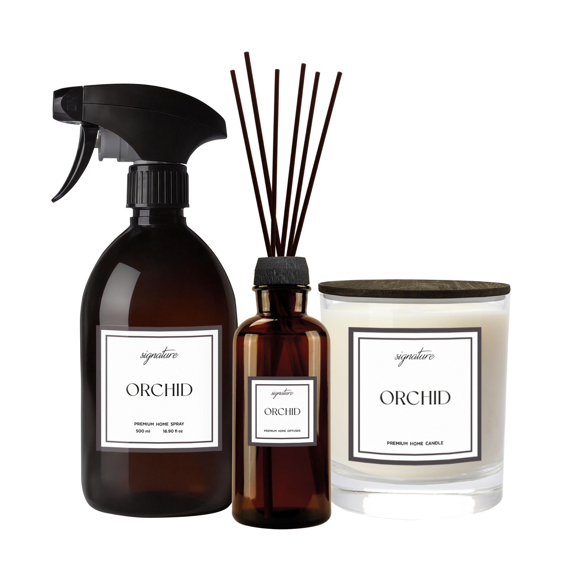 Vela perfumada Ambientair Signature 200g orchid - 2