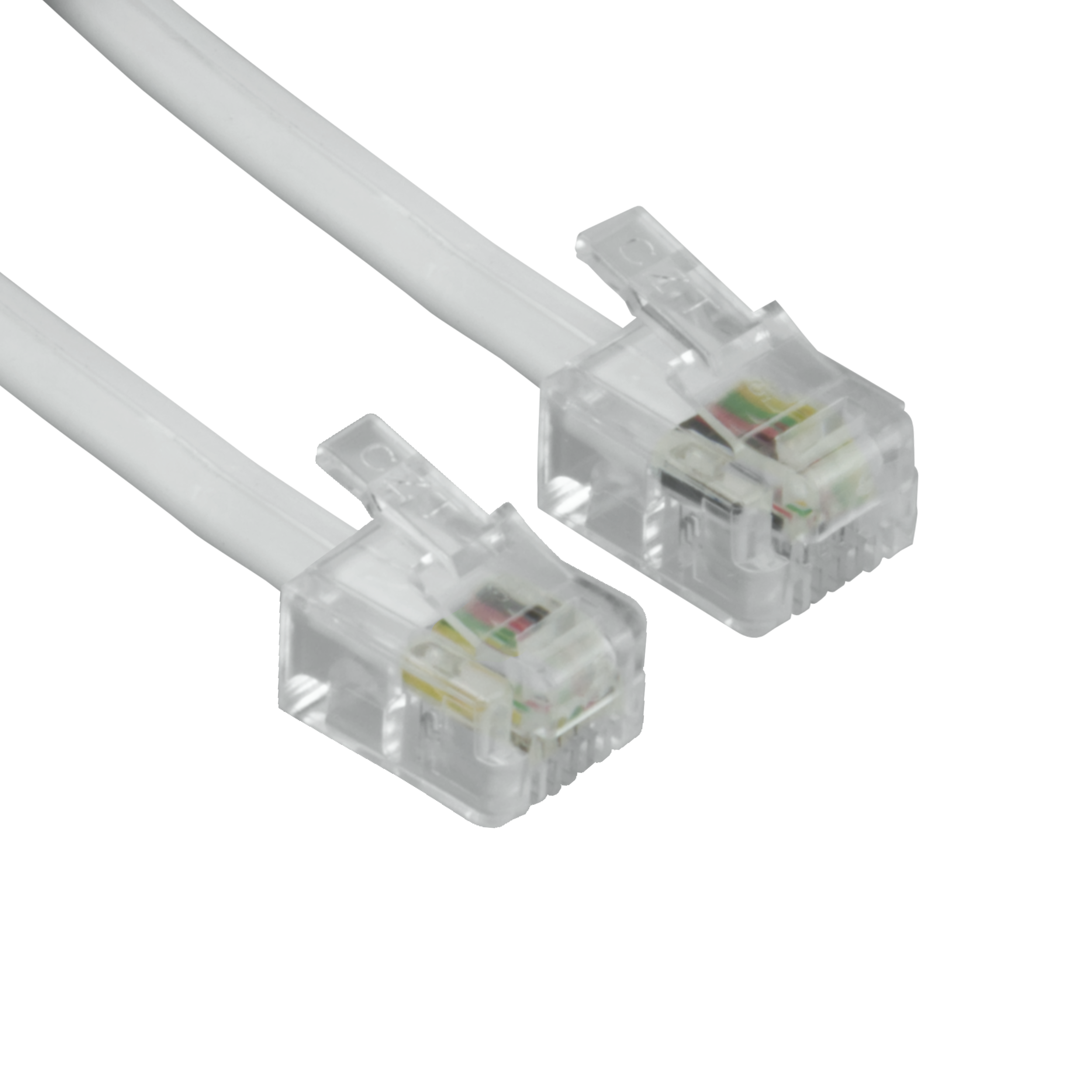 Kabel telefoniczny RJ11 10m biały TF09N